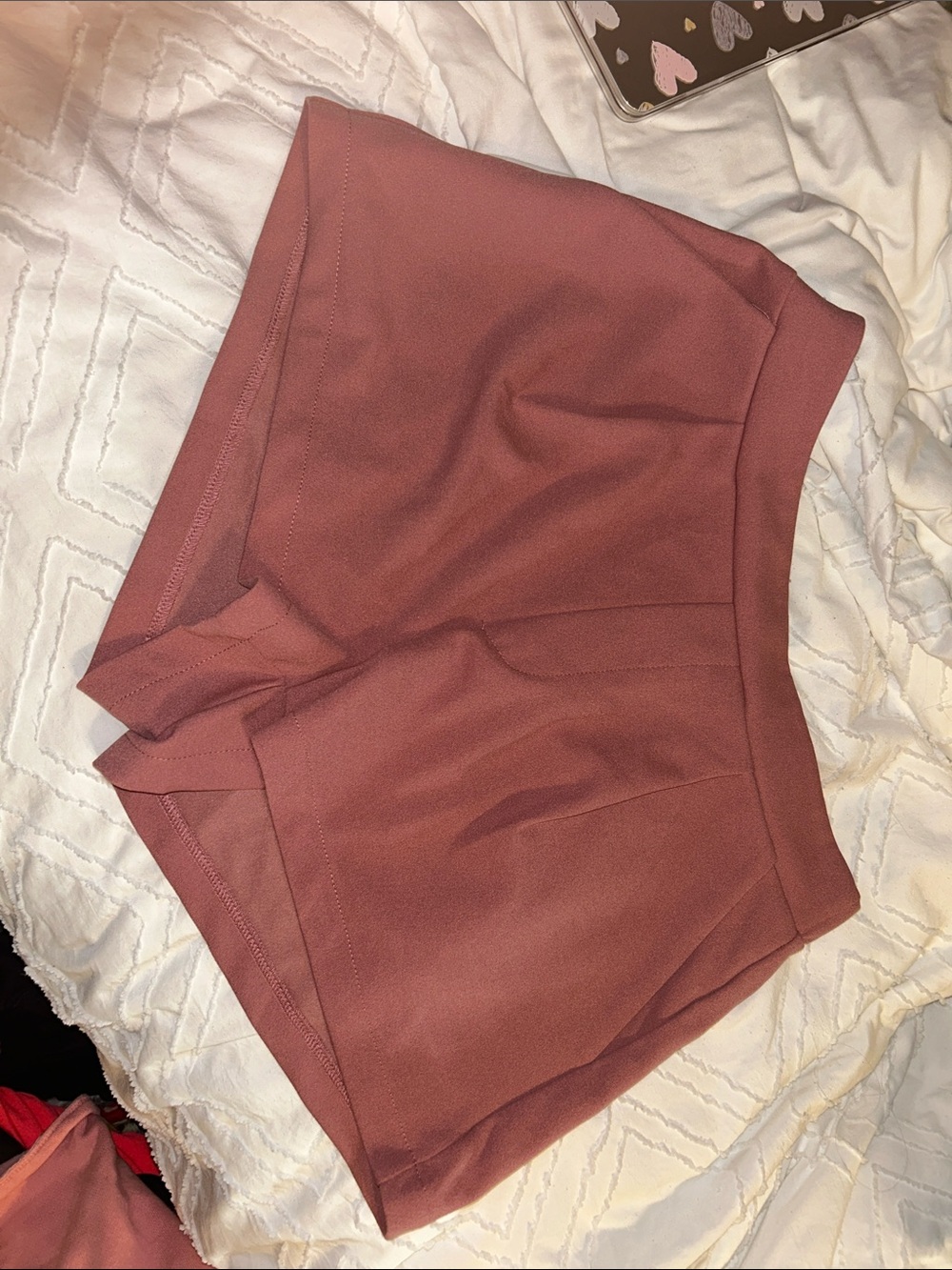Sincerely Jules Rosewood Tailored High-Rise Skort